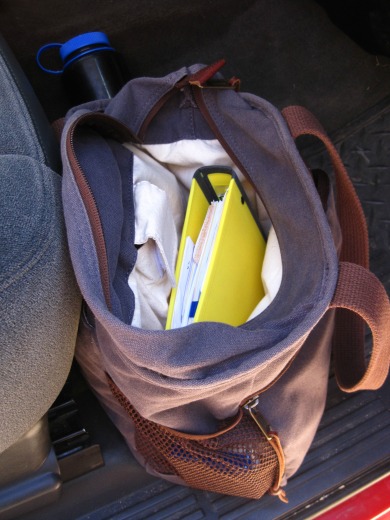 Have Planner, Will Travel large purse binder yellow planner