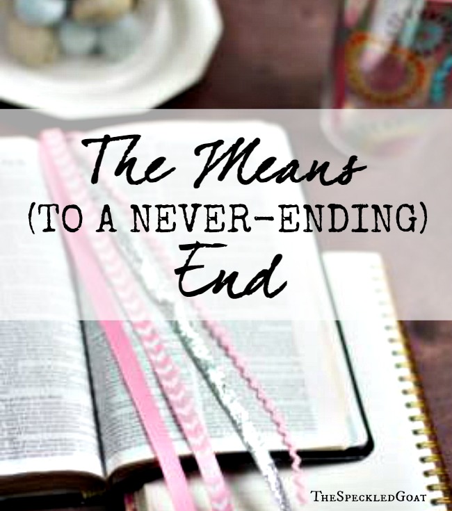 Knowledge of the Bible isn't an end in itself-- rather, it's the means to a never ending end. bible purpose finding god christianity