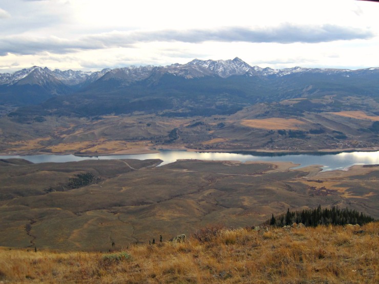 moutains with river valley